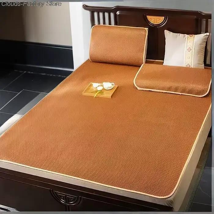 Matelas d'été en rotin de bambou pour bébé adulte