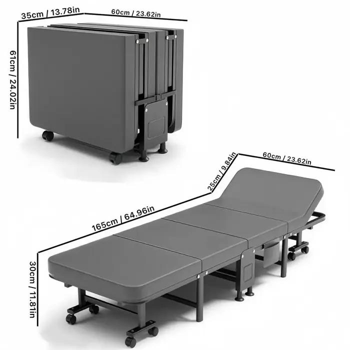 1 housse anti-poussière pour un lit pliant ou 1 lit pliant