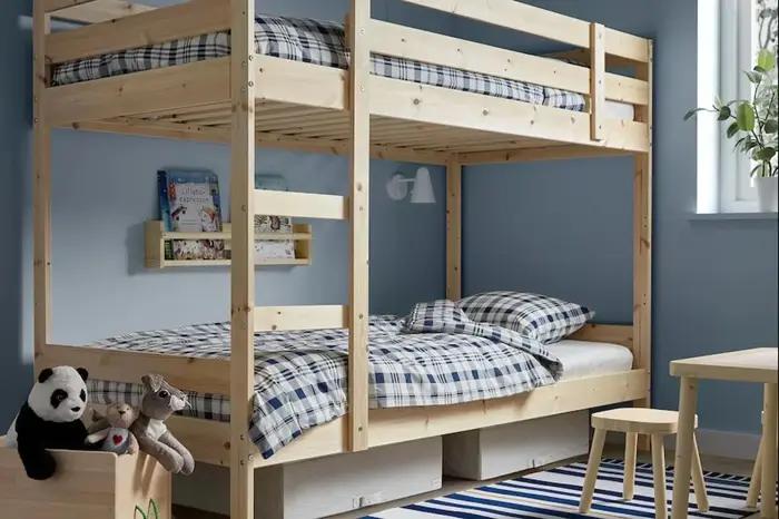 Prix pas cher - Lits superposés en bois - Meubles de chambre en bois Nouveau style - Lit double Ense
