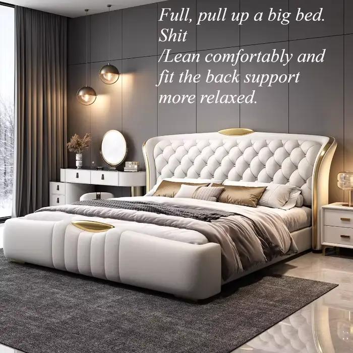 Lit Queen Size Moderne avec Rangement