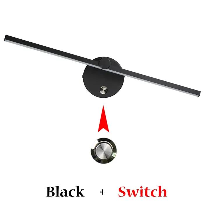 Applique murale de chevet 330 ° Rotatif réglable Angle de lumière intérieur mur LED lampe chambre miroir vanité lumière AC110V/220V