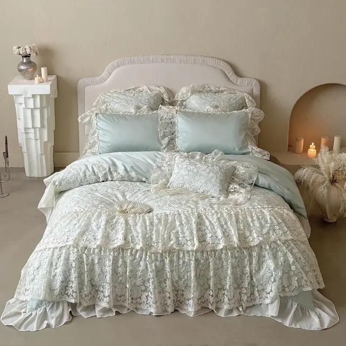 Ensemble de literie en coton égyptien beige