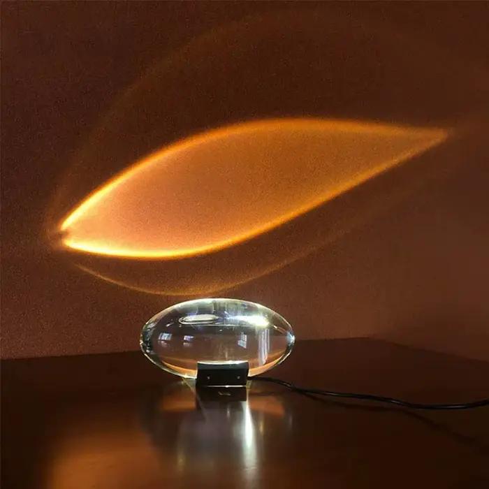 Lampe de table LED cristal œil du ciel, designer italien, lampes de chevet pour salon, décor de chambre à coucher, budgétaire de nuit, cadeau