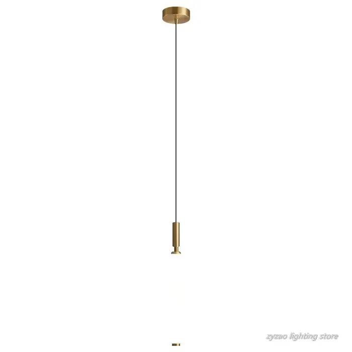 Tête de lit suspension ligne lumière moderne Simple petit pendentif LED