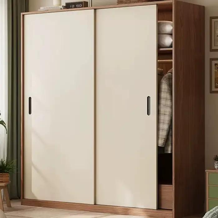 Armoire de rangement coulissante mobile de style rétro français