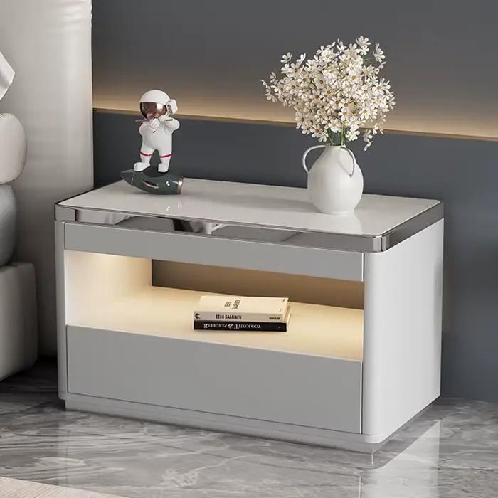 Table De chevet De luxe italienne à la mode, rangement moderne, Tables De chevet simples, qualité délicate, meubles De chambre à coucher