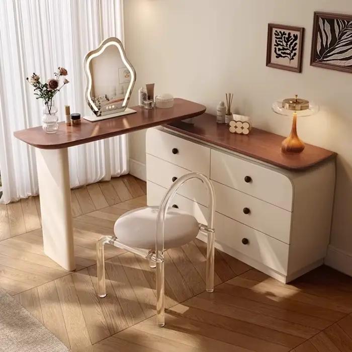 Coiffeuse Vintage en bois pour filles