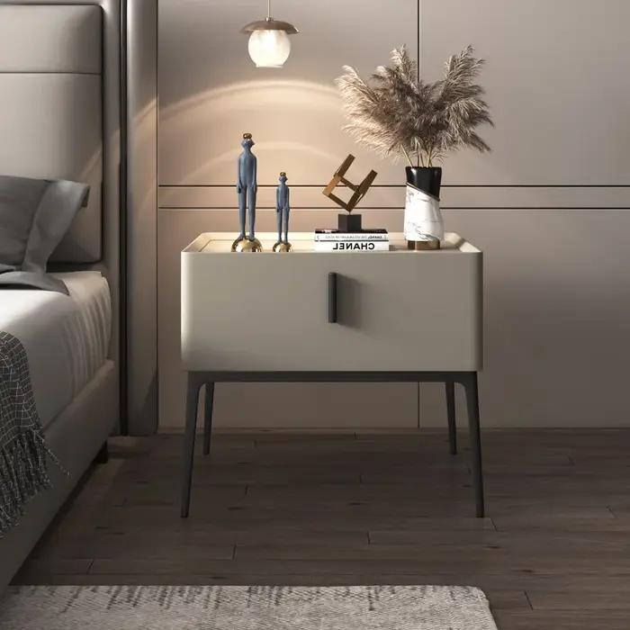 Rangement décor Table De nuit tiroir moderne chambre à coucher