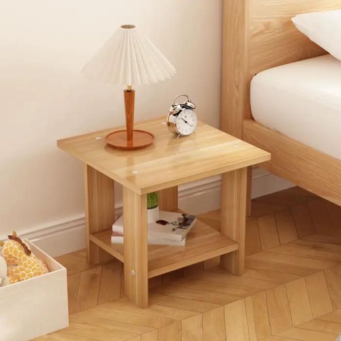 Table de chevet Double couche en bois