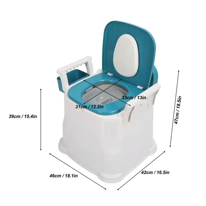 Commode rembourrée souple coordonnante pour adultes, chaise de toilette, grande capacité de charge, sac poubelle