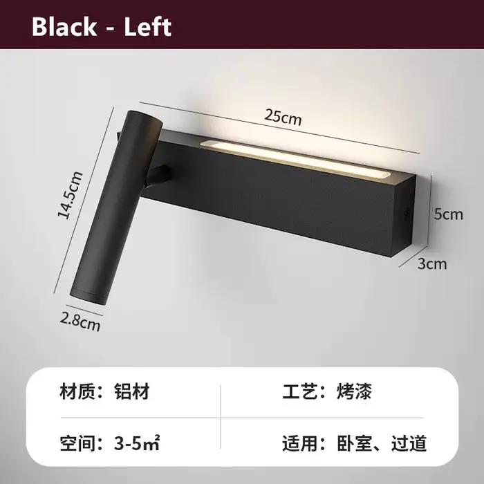 Tête de lit de chambre mur LED lumière atmosphère lumière moderne Simple salon fond applique murale