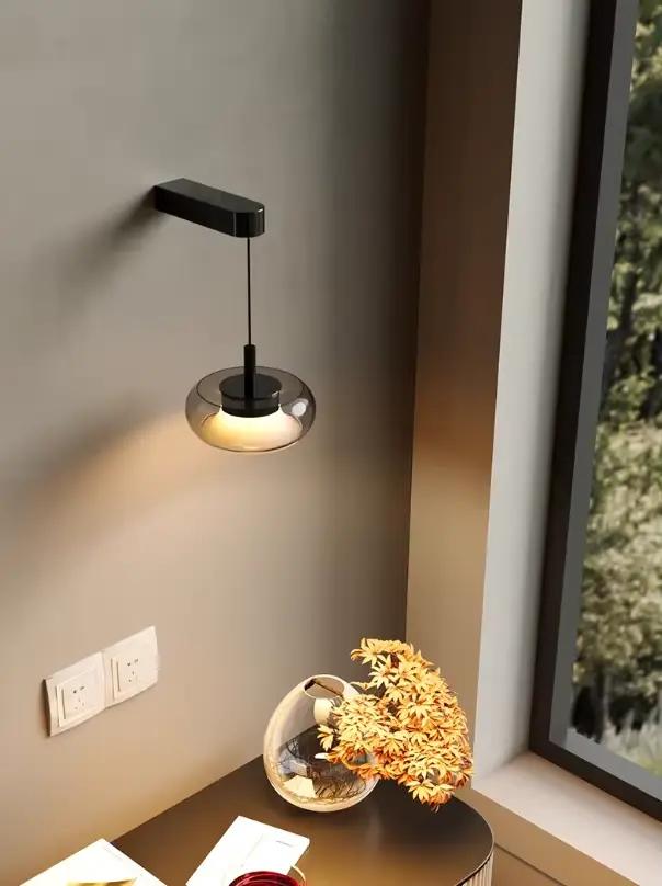 Applique murale LED minimaliste pour chevet, chambre à coucher, salon, fond mural, couloir, Passage, lampe décorative artistique pour la décoration de la maison