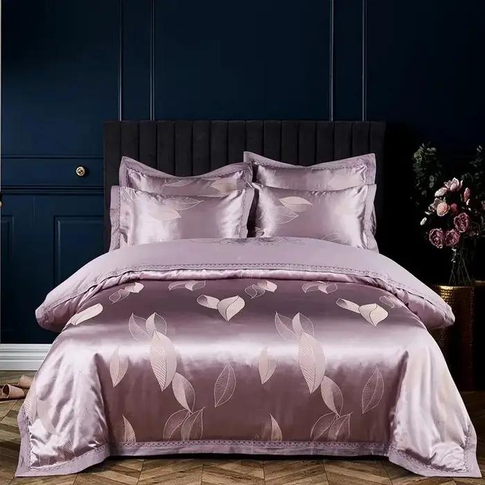 Parure de lit en coton jacquard